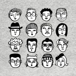 Faces in the Crowd T-Shirt